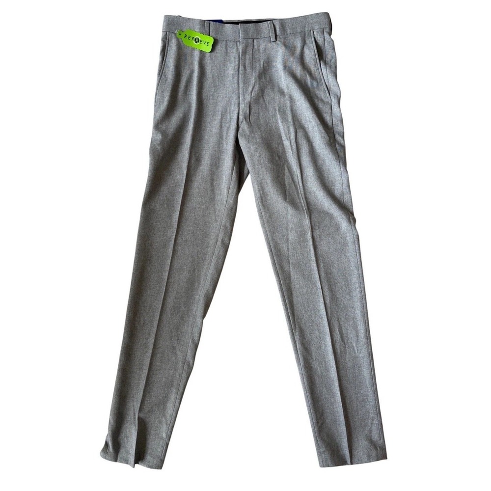 BRAND NEW Haggar Smart Wash Repreve Suit Pants Mens 30x32 Slim‎ Fit Gray HY80802